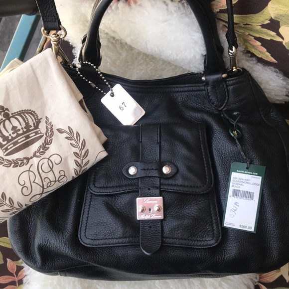 Ralph Lauren Handbags - Ralph Lauren Governors Lodge Satchel Black